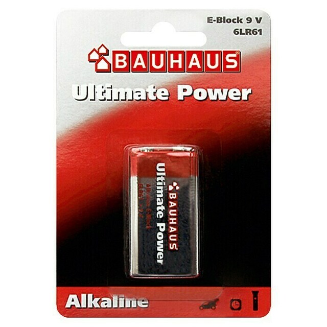 Алкална батерия BAUHAUS Ultimate Power 6LR61 [1]