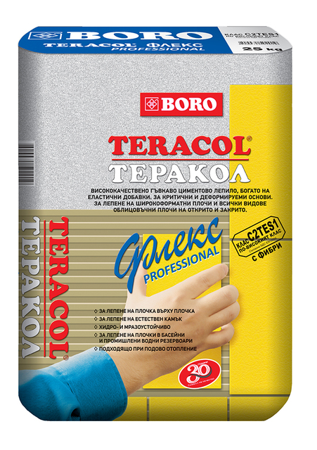 Лепило за плочки Boro Теракол C2TE [1]