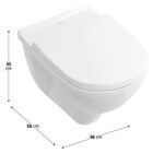 Стенна тоалетна без ръб Villeroy & Boch Targa DirectFlush Set [6]