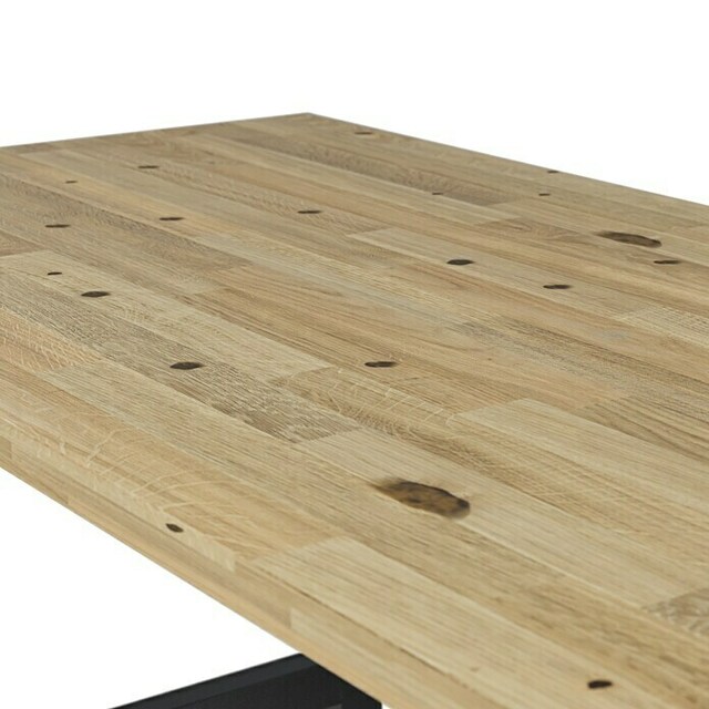 Работна маса с дървен плот [7]
