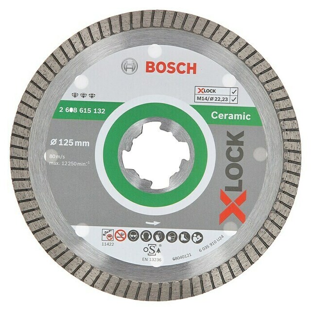 Диамантен диск за рязане Bosch X-Lock Best for Ceramic [1]