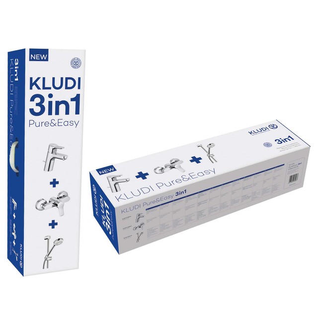 Комплект душ и смесители Kludi Pure & Easy 3 в 1 [8]