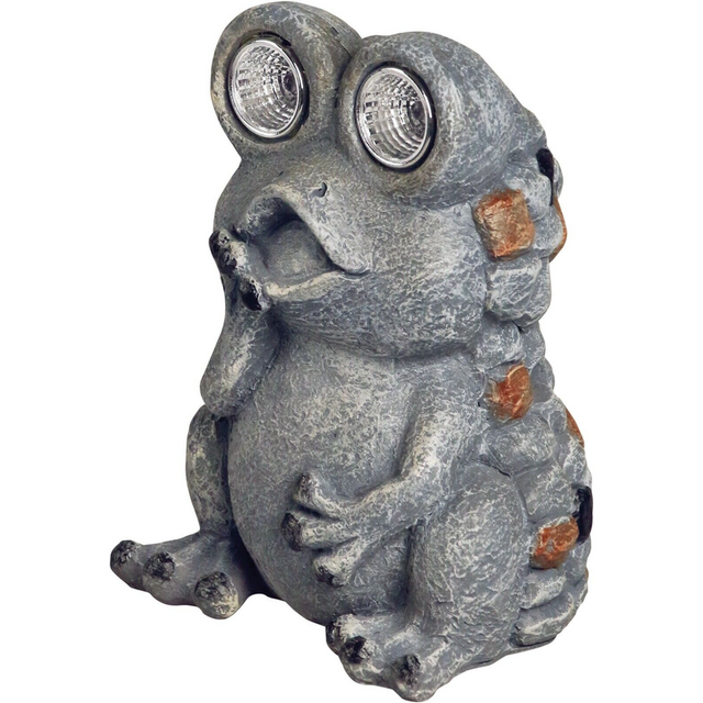 Соларна лампа Жаба Stone Look Frog [1]