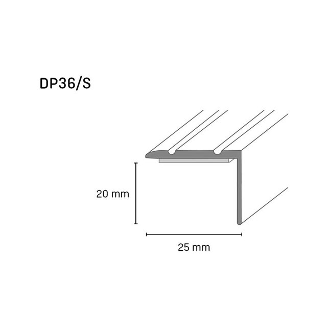 Завършваща Г-образна лайсна Doellken DP 36 S [2]