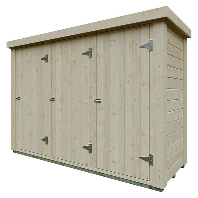 Дървен шкаф за градински инструменти Rauma [1]