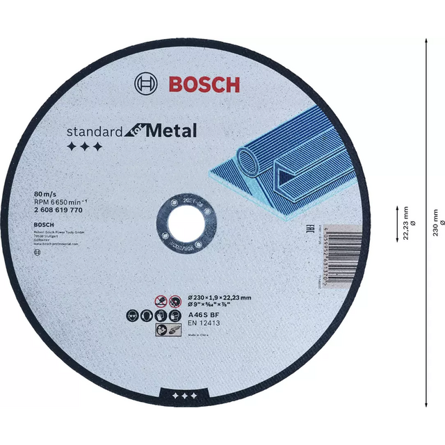 Диск за рязане на метал Bosch Standard for Metal A60TBF [2]
