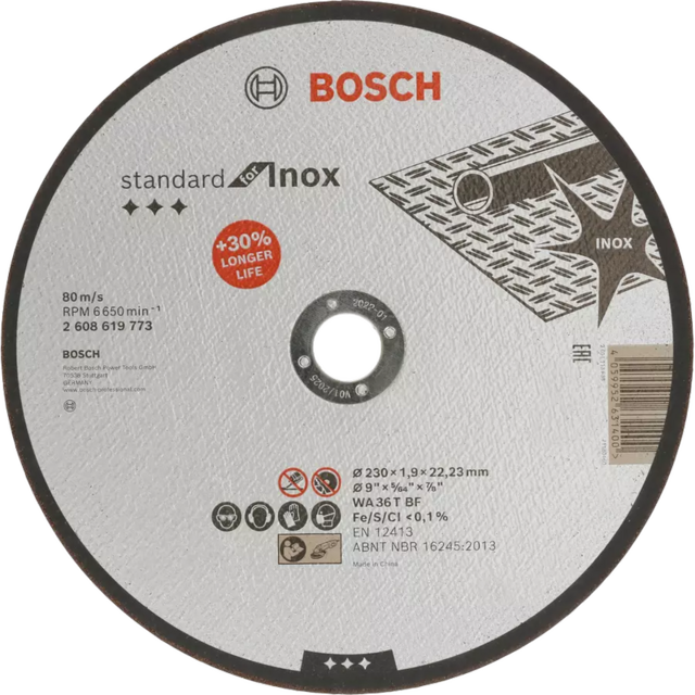 Диск за рязане на стомана Bosch Standard for Inox Rapido AS46TBF [1]