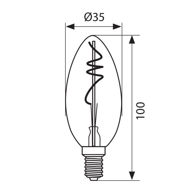 LED крушка Vivalux Filament Flick Smoke [2]