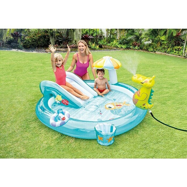 Детски басейн с водна пързалка Intex Alligator [9]
