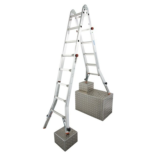 Телескопична алуминиева стълба Stabilomat Profiline [5]
