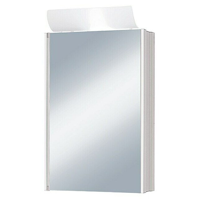 Огледален шкаф с халогенно осветление Jokey Single Alu [4]