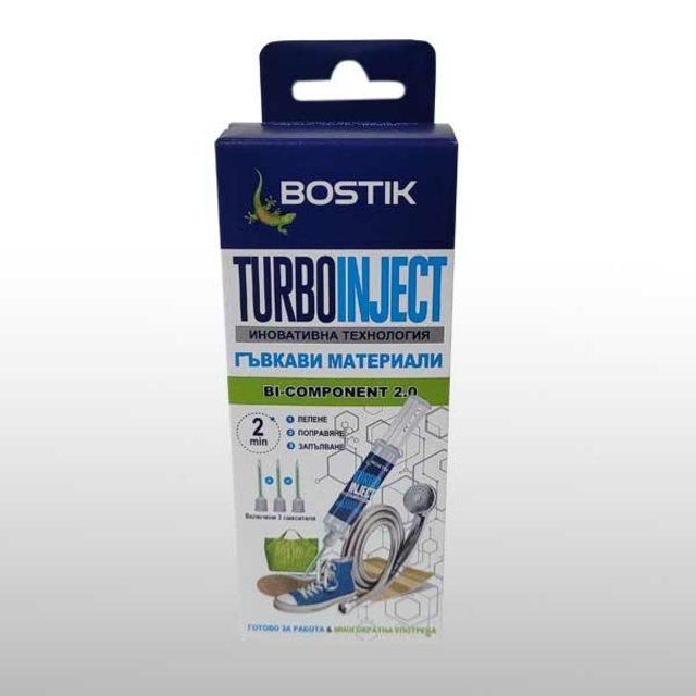 Двукомпонентно моментно лепило гел Bostik Turbo Inject [1]