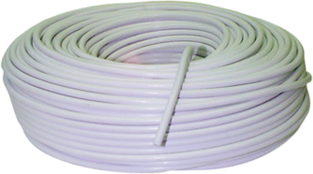 Кабел с PVC изолация, H03VV-F, 2х0,75 мм²,  бял, 5 м [2]