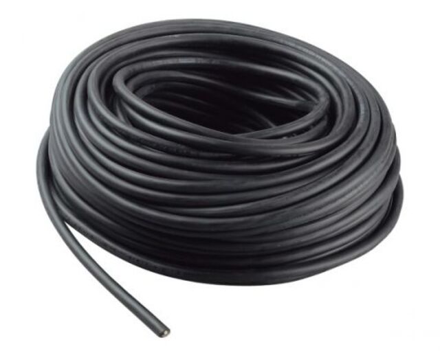 Гумиран кабел H07RN-F, 2х1 мм²,  черен, 5 м [2]