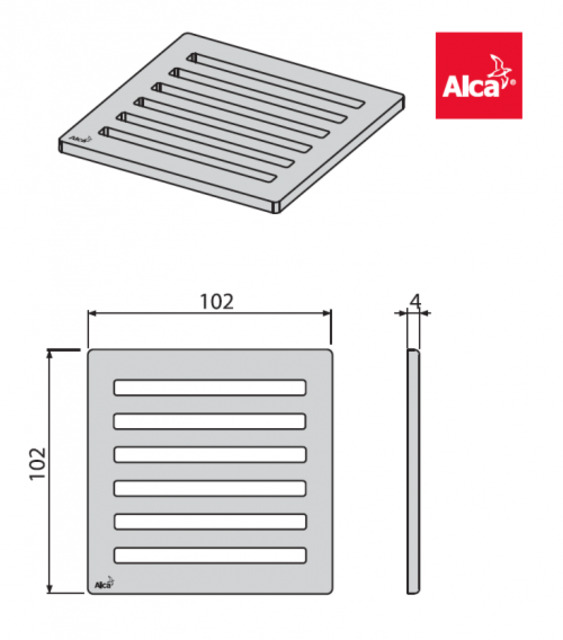 Решетка за подов сифон Alca Design [2]