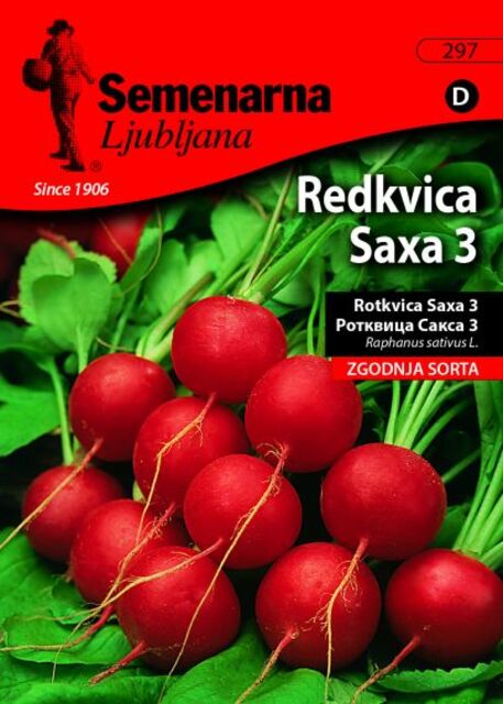 Семена за зеленчуци Semenarna Ljubljana Репички Сакса 3 [1]