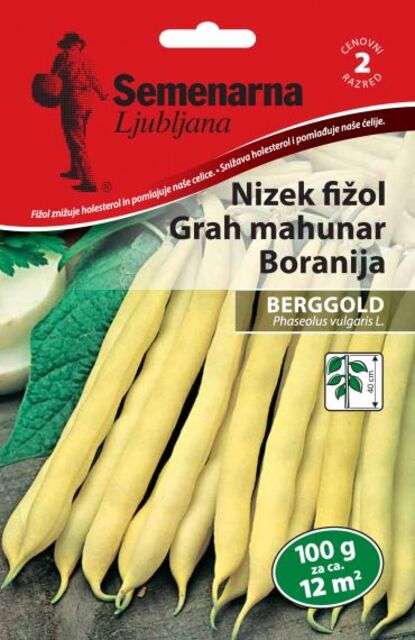 Семена за зеленчуци Semenarna Ljubljana Жълт фасул Берголд [1]