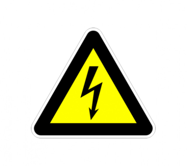 Стикер „Опасност от електричество“ [1]
