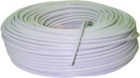 Кабел с PVC изолация, H03VVH2-F, 2х0,75 мм², бял, 10 м [0]