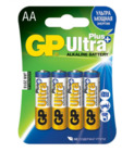 Алкални батерии GP Ultra+, AA, 1,5 V, 4 броя [1]