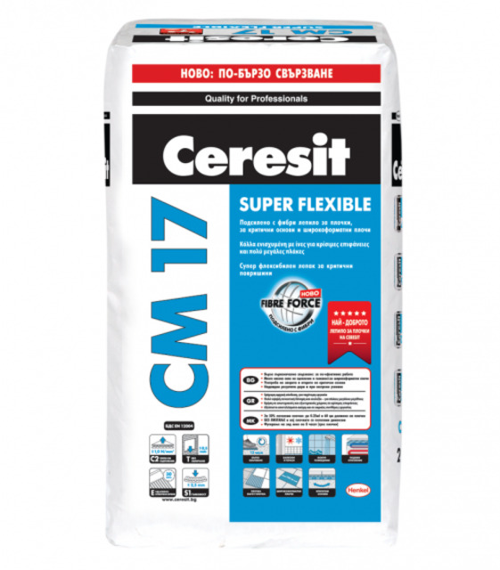 Лепило за плочки Ceresit CM 17 Super Flexible [1]