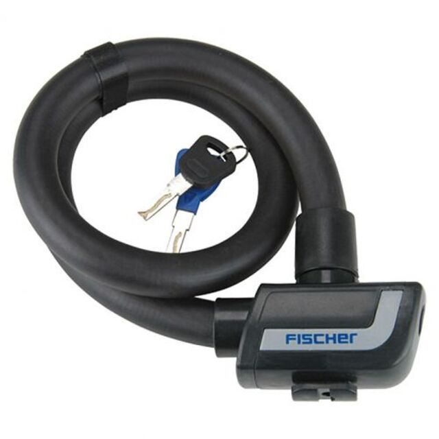 * Катинар/ спирала за велосипед Fischer, с ключ, 85 см, 23 мм [1]