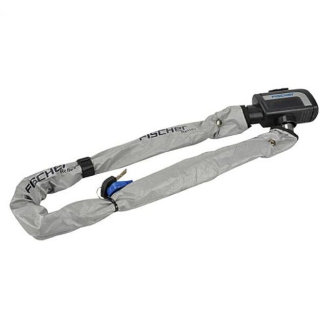 Катинар/ верига за велосипед Fischer, с ключ, с рефлекторно покритие, 80 см, 8 мм [1]