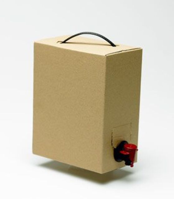 Картонена кутия за съхранение на метализирана торба за вино [1]