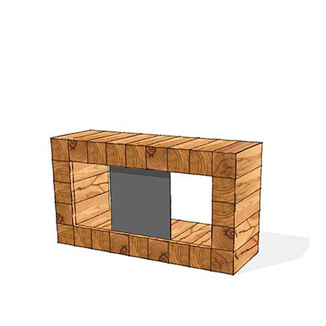 Дървена греда за мебели Massiv Blox [11]