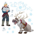 Декоративен стикер за стъкло Komar Disney Edition Frozen Snowflake [1]