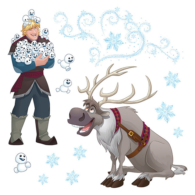 Декоративен стикер за стъкло Komar Disney Edition Frozen Snowflake [2]