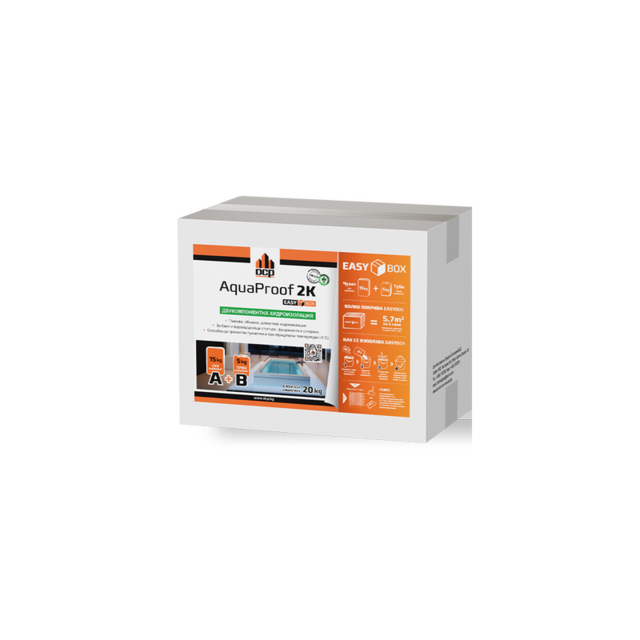 Двукомпонентна циментова хидроизолация DCP AquaProof 2K Easybox [1]
