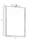 Огледален шкаф с LED осветление Класика 40 [2]
