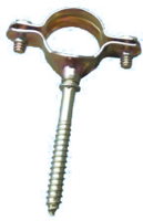 Единична метална скоба за медни тръби