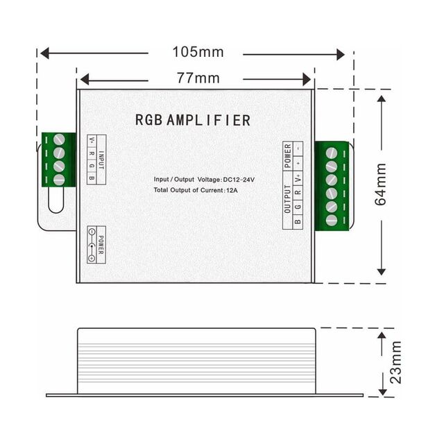 Усилвател за RGB LED лента Vivalux Amplifier [2]