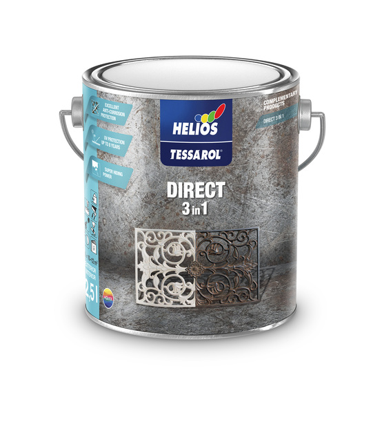 Еднослойно покритие за метал Helios Tessarol Direct [1]