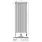 Вертикален панелен радиатор E.C.A Н1800 мм [1]
