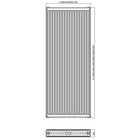 Вертикален панелен радиатор E.C.A Н1800 мм [2]