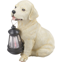 LED соларна лампа куче с фенер Globo 