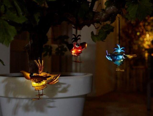 LED соларна висяща лампа Luxform Птица [3]
