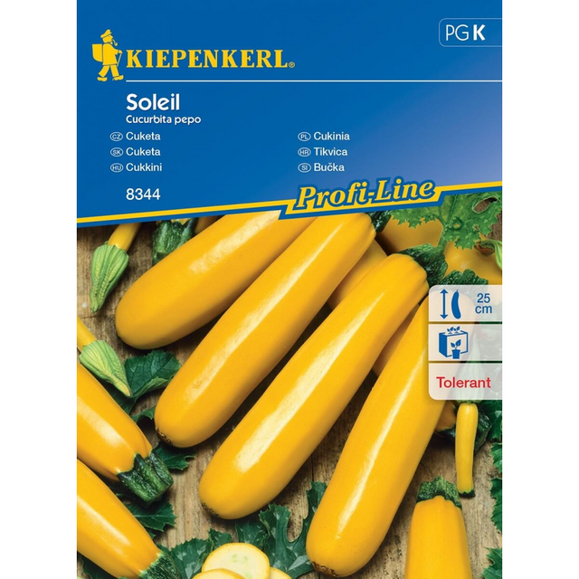 Семена за зеленчуци Kiepenkerl Тиквичка Soleil, златистожълта [1]