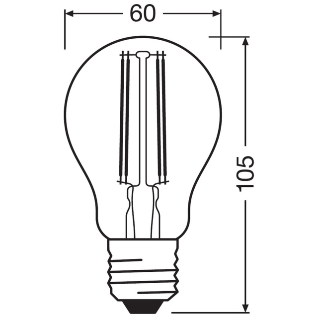 LED крушка Ledvance CLA 60 [3]