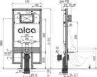 Структура за вграждане Alca SLIM AM1101/1200 [1]
