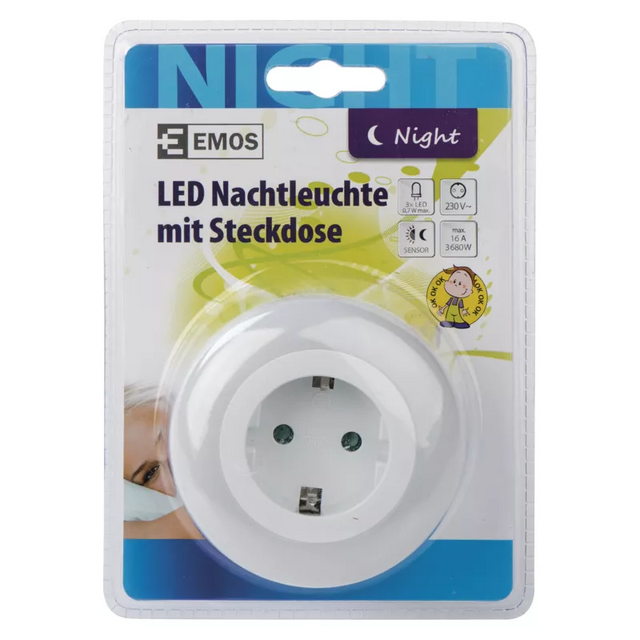LED нощна лампа с контакт Emos [5]
