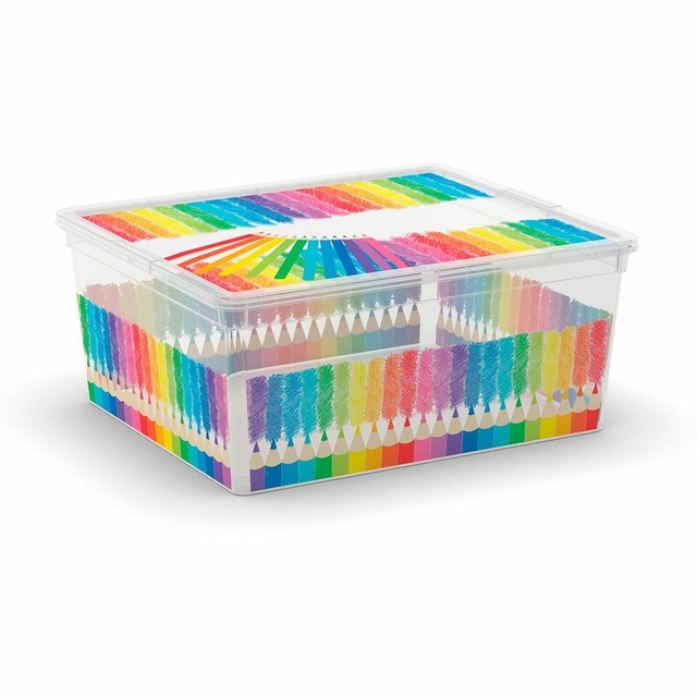 Пластмасова кутия за съхранение Keter C-Box M Colours Arty [1]