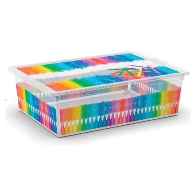 Пластмасова кутия за съхранение Keter C-Box L Colours Arty [1]