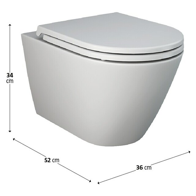 Стенна тоалетна без ръб RAK Ceramics Feeling [3]