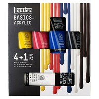 Комплект акрилни бои за рисуване Liquitex Basics