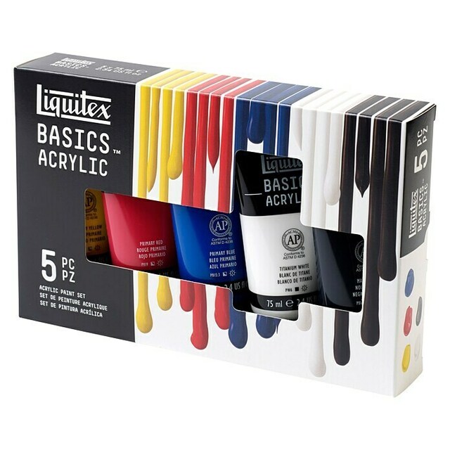 Комплект акрилни бои за рисуване Liquitex Basics [2]