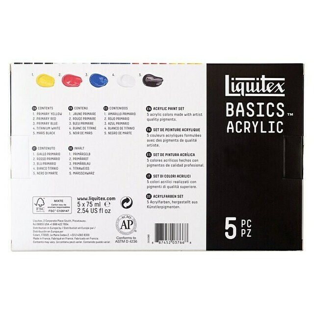 Комплект акрилни бои за рисуване Liquitex Basics [3]